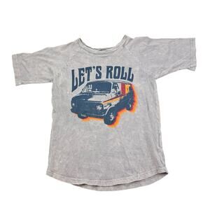 Tiny Whales Let’s Roll Tee, Size 8
